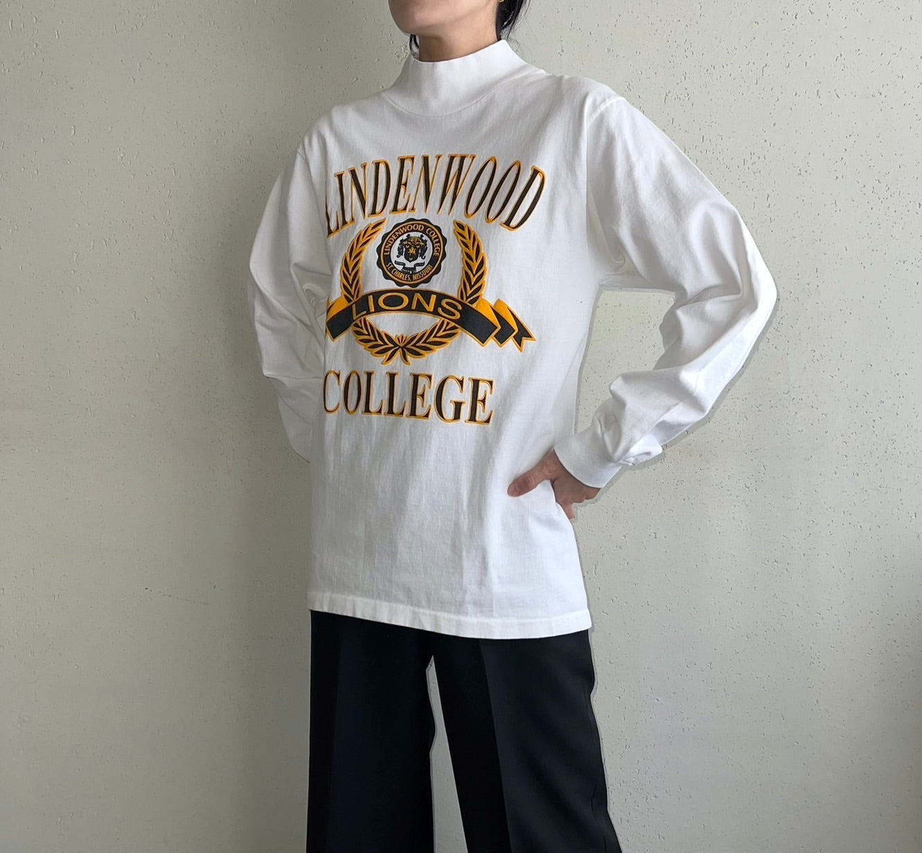 90s Printed Long T-shirt Made in USA