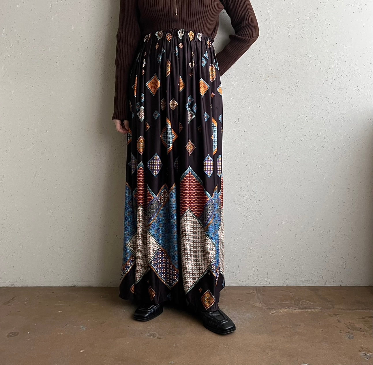 70s Printed Skirt