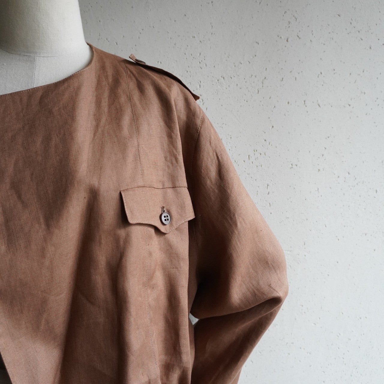 80s Linen Jacket Made in Italy