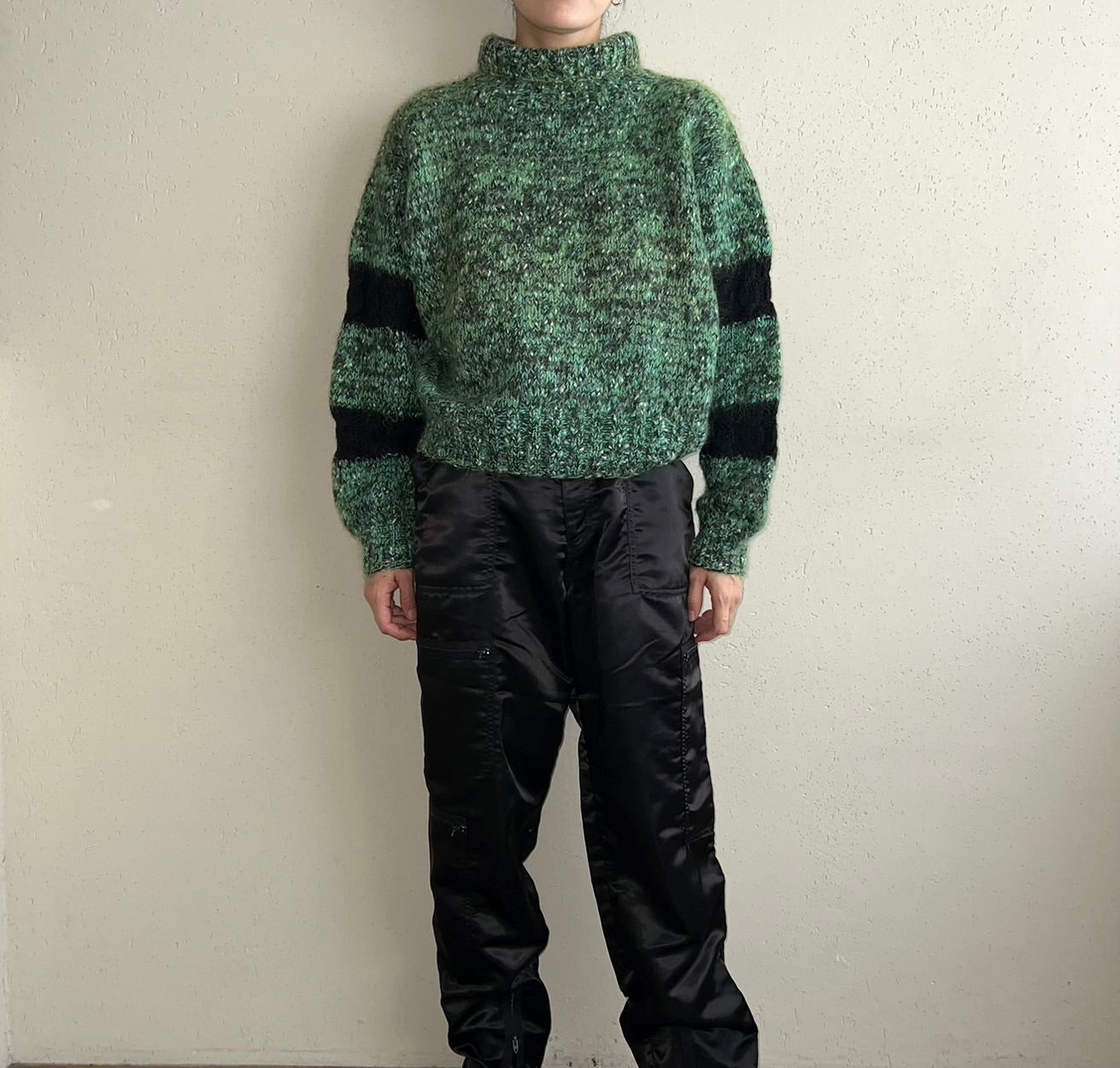 80s Green Knit