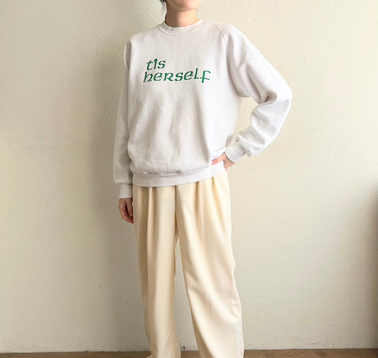 90s Printed Sweater Made in USA