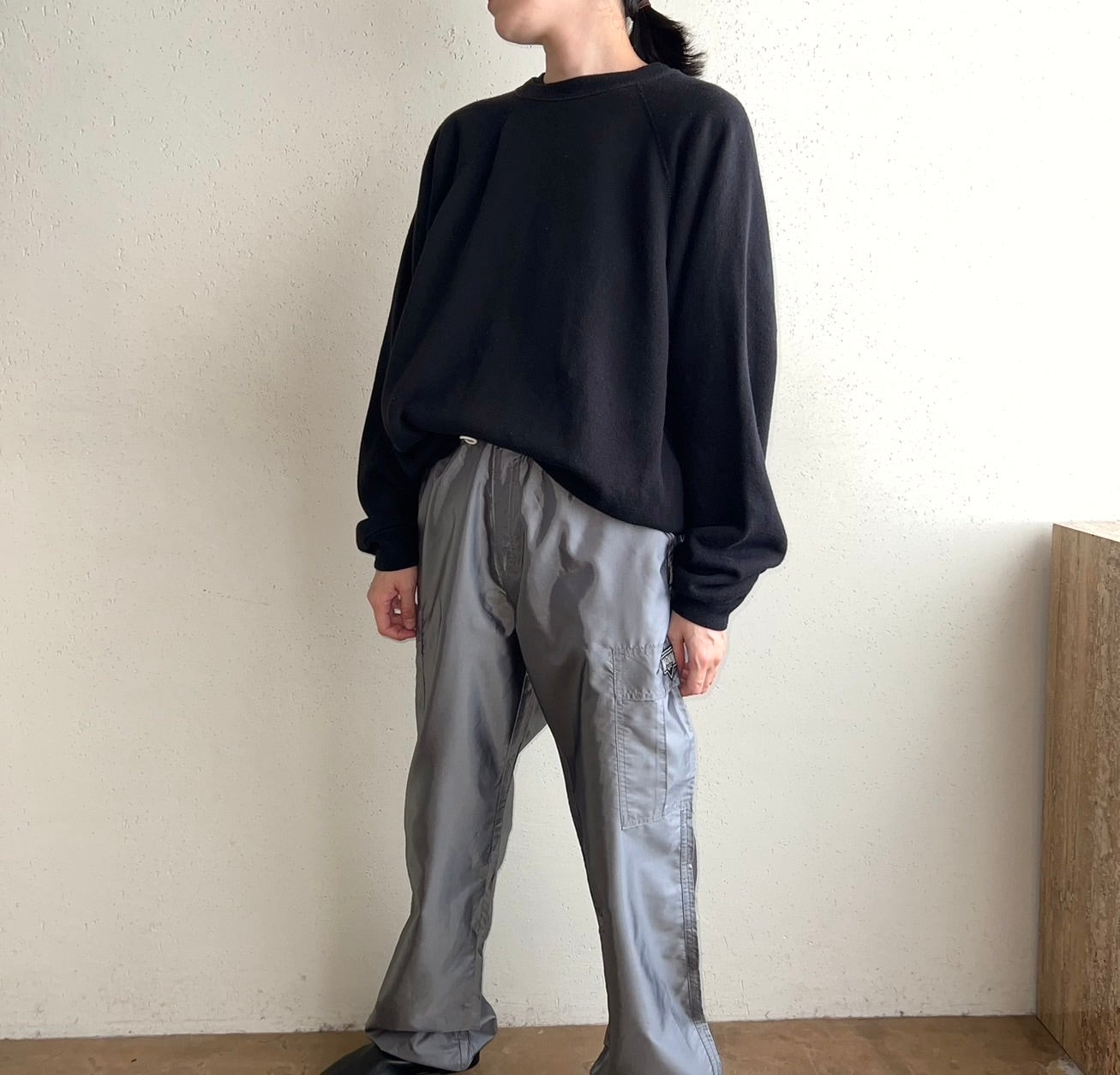 90s Black Sweater Made in USA