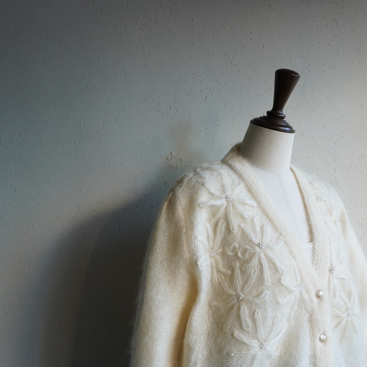 90s Design Mohair Knit Cardigan Made in Italy