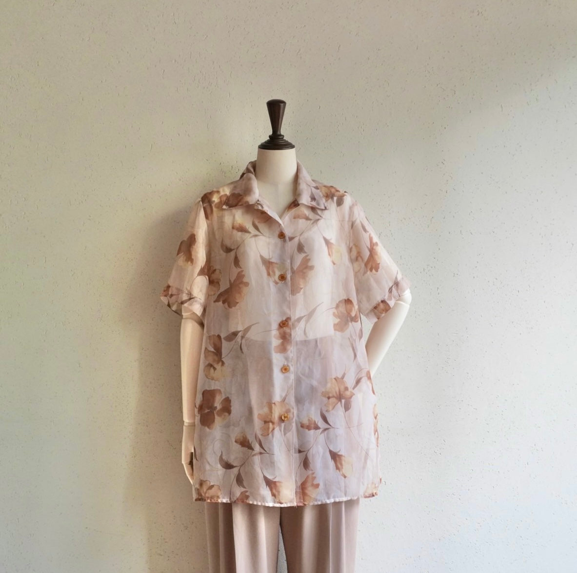 90s Sheer Shirt Made in USA