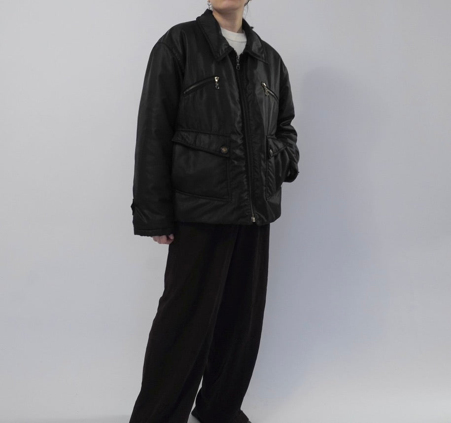 90s Black Jacket Made in Italy