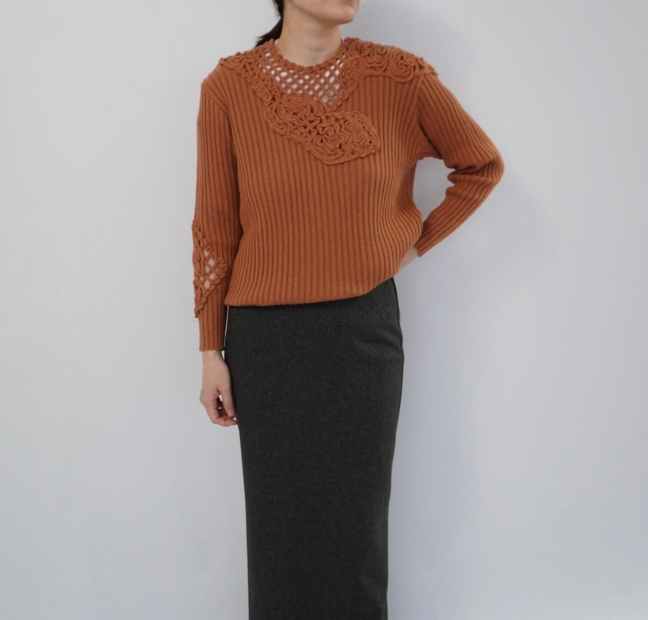 80s "Sensazioni" Ribbed Top Made in Italy