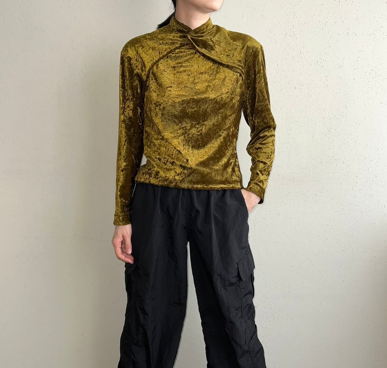 90s Velor Design Top