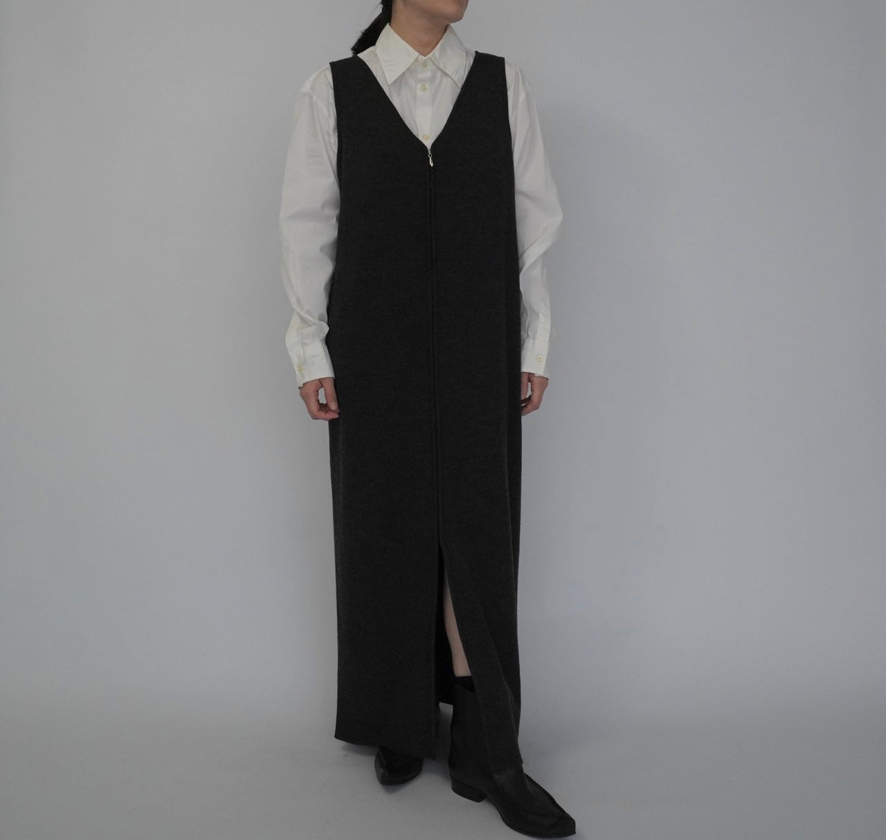 90s Zip Maxi Dress
