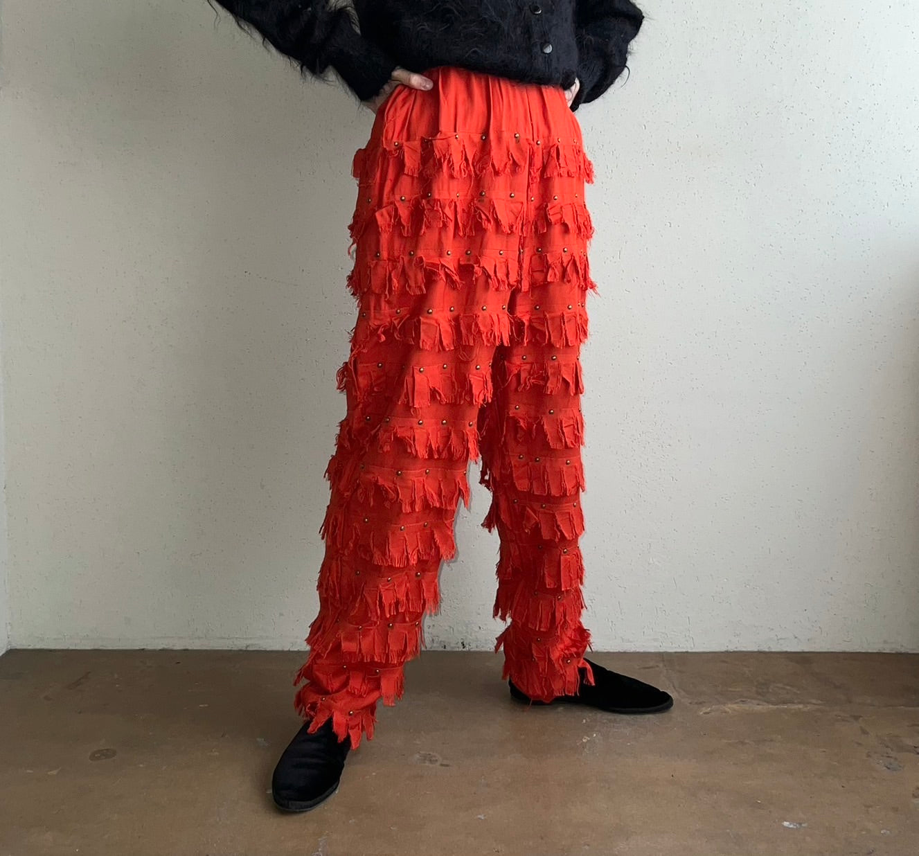 80s Rayon Fringe Pants