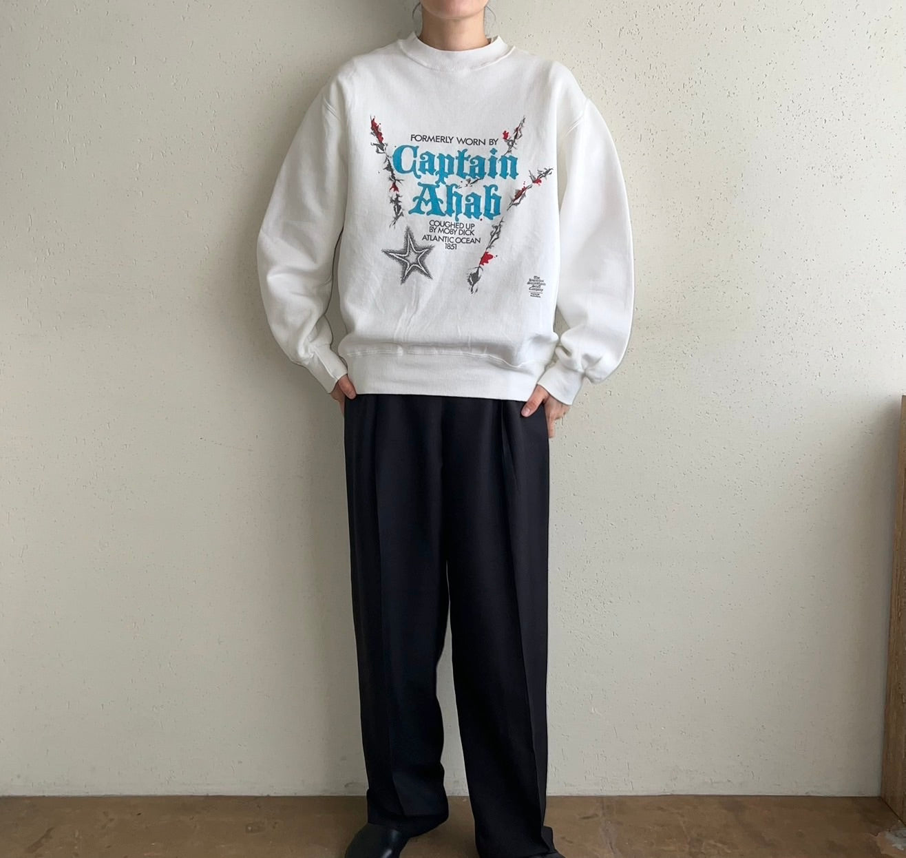 90s "Captain Ahab | Moby-Dick" Sweater Made in USA