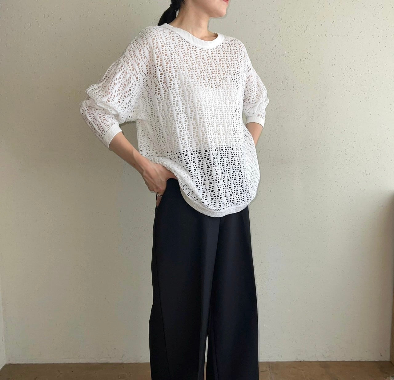 90s Crochet Top Made in USA