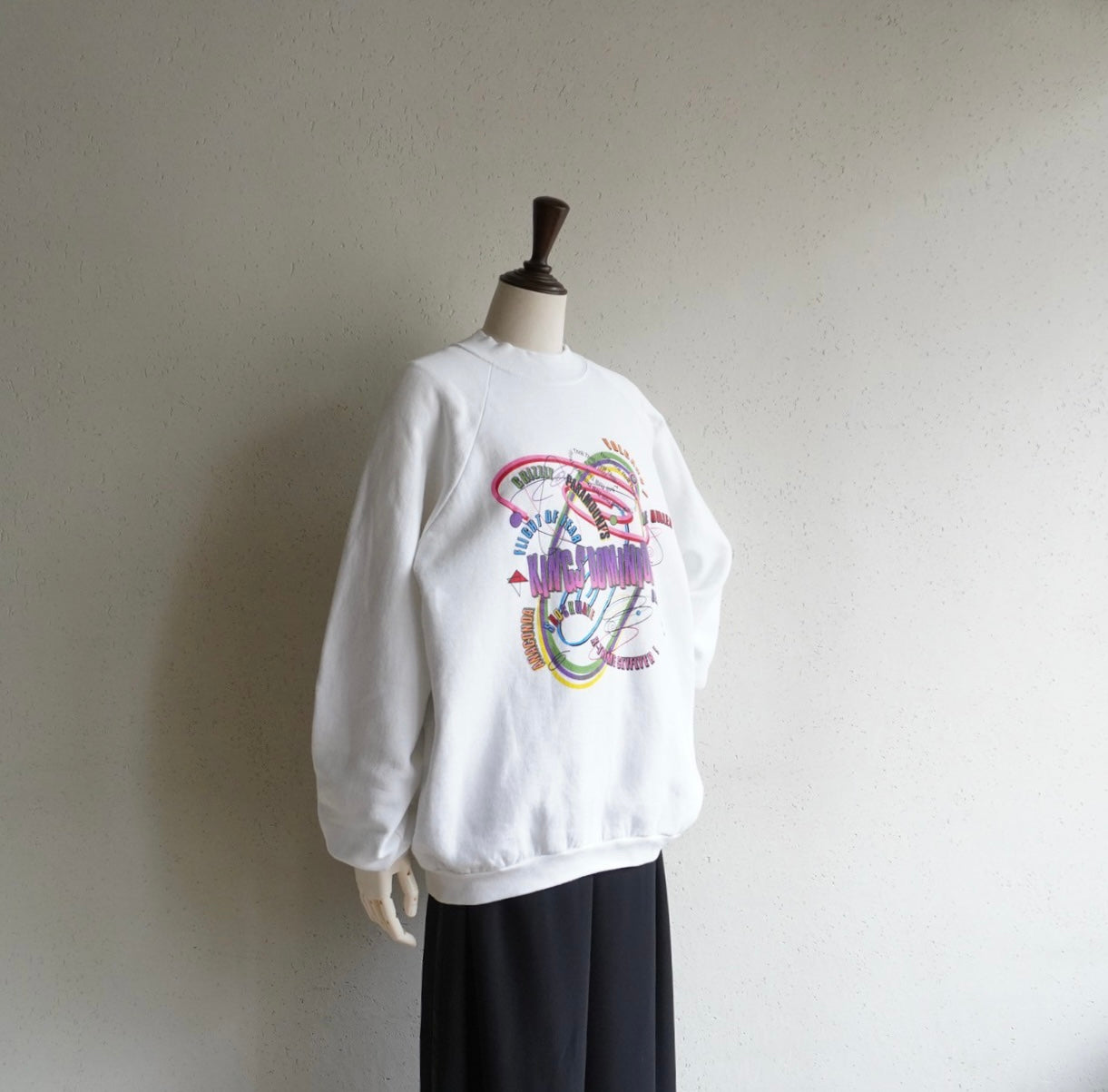90s Printed Sweater Made in USA