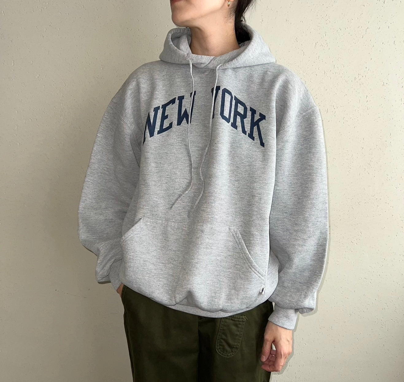 90s Hooded Sweater Made in USA