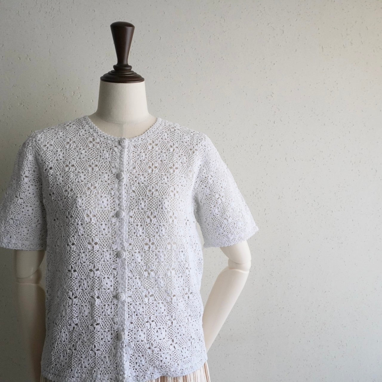 80s Hand Crocheted Top