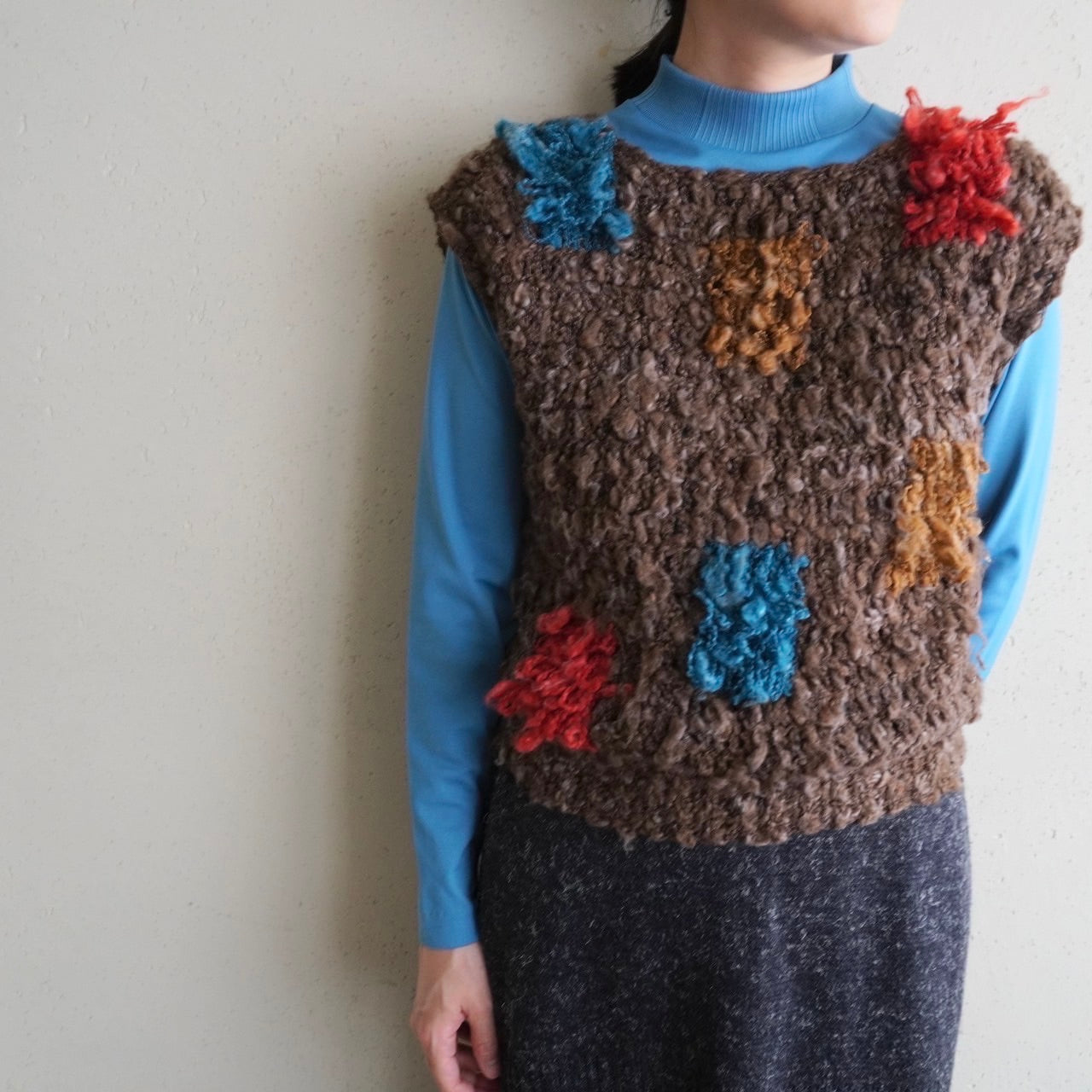 90s Design Knit Vest
