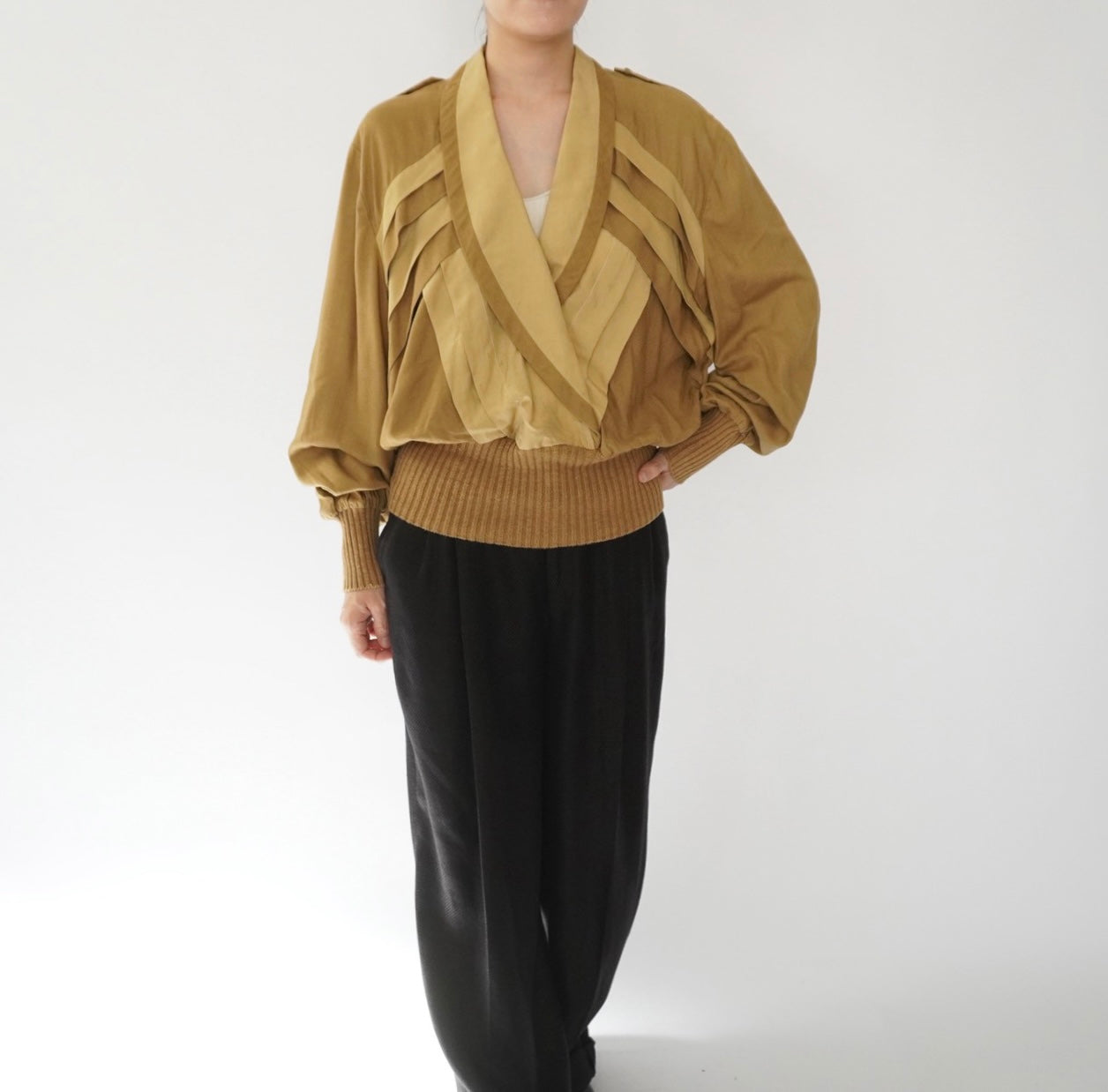 80s Silk Design Top