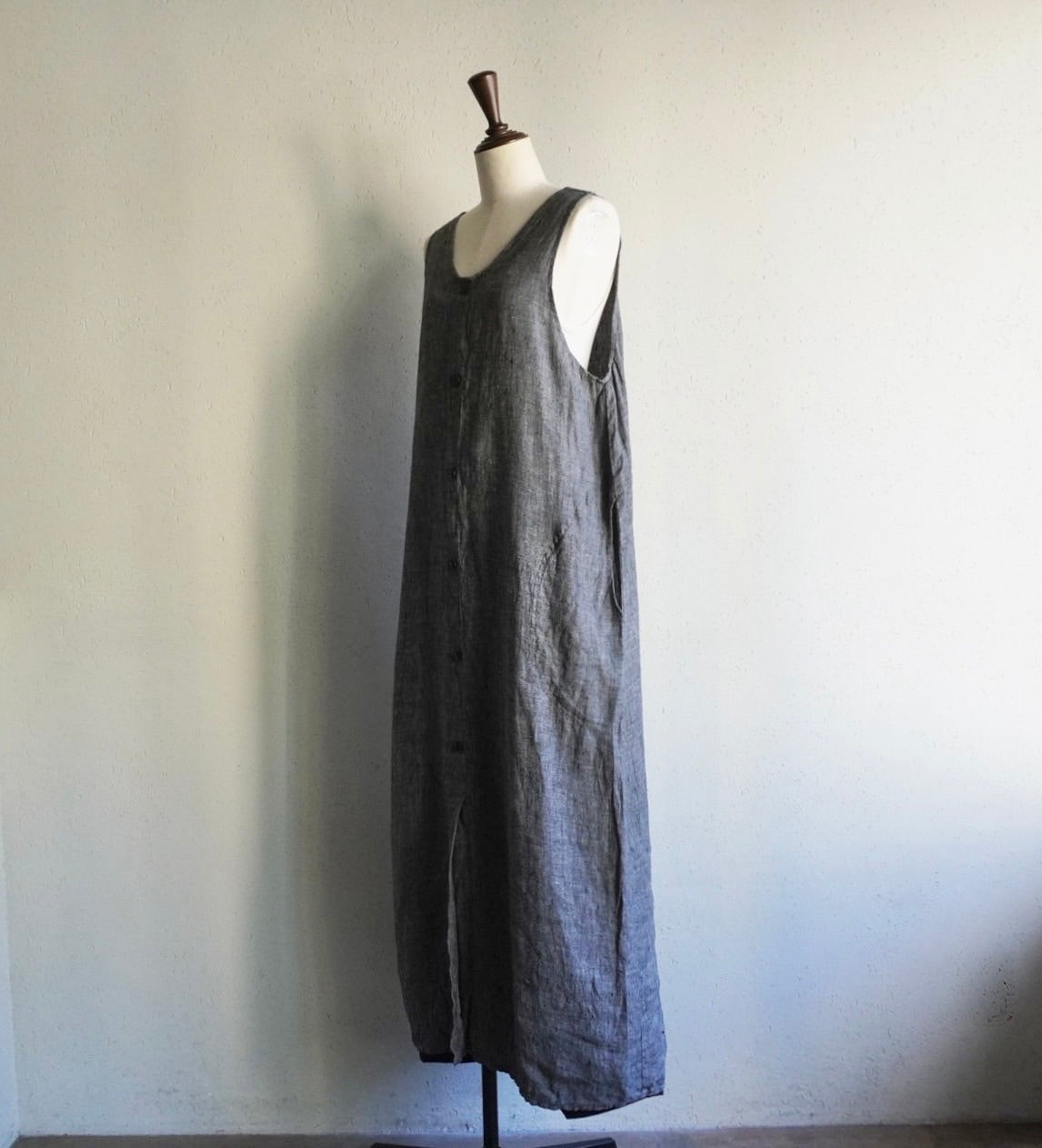 90s FLAX Linen Maxi Dress
