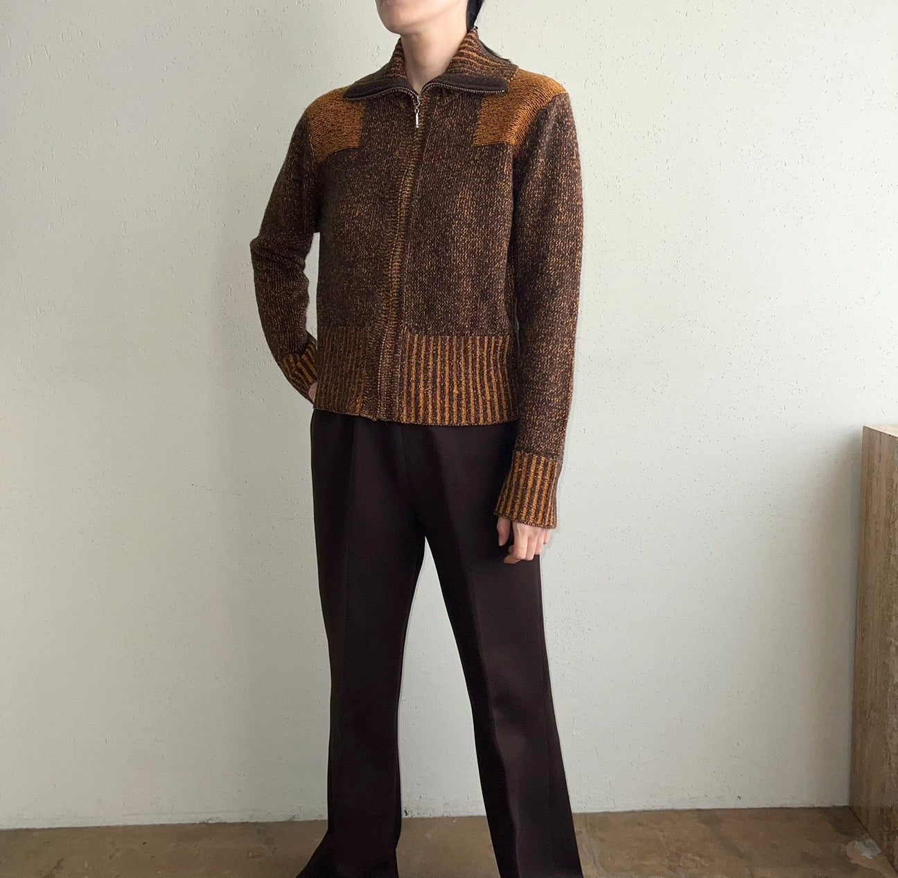 90s Silk Zipped Knit