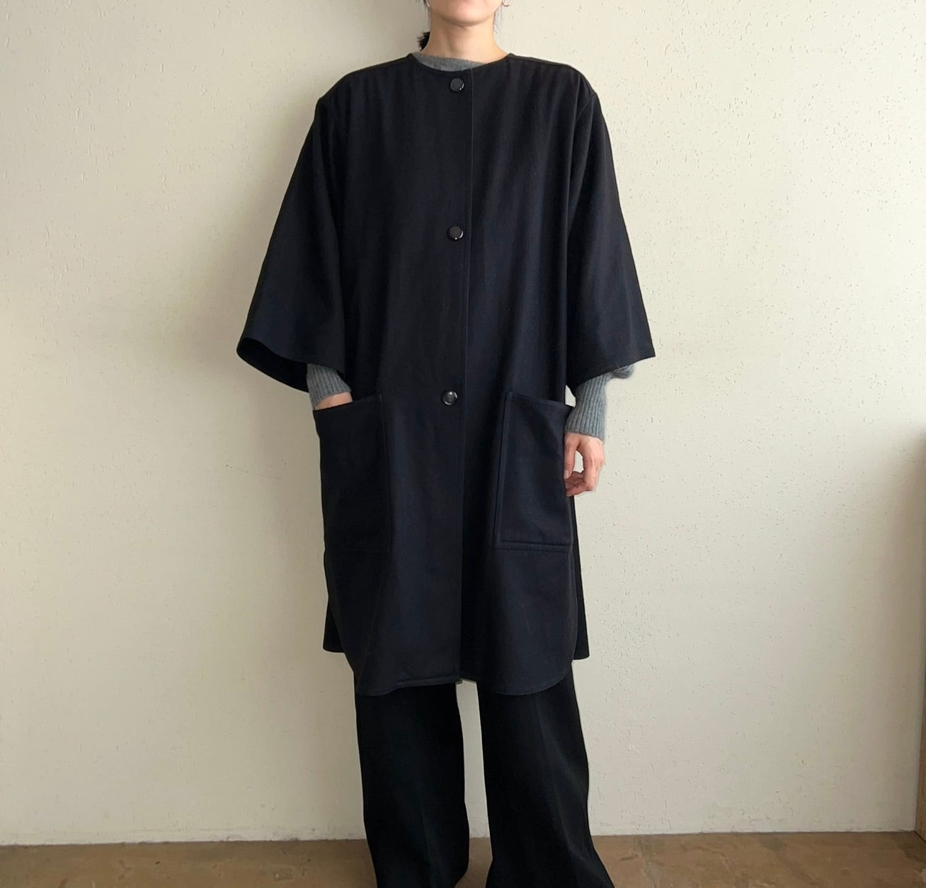 90s Navy Coat