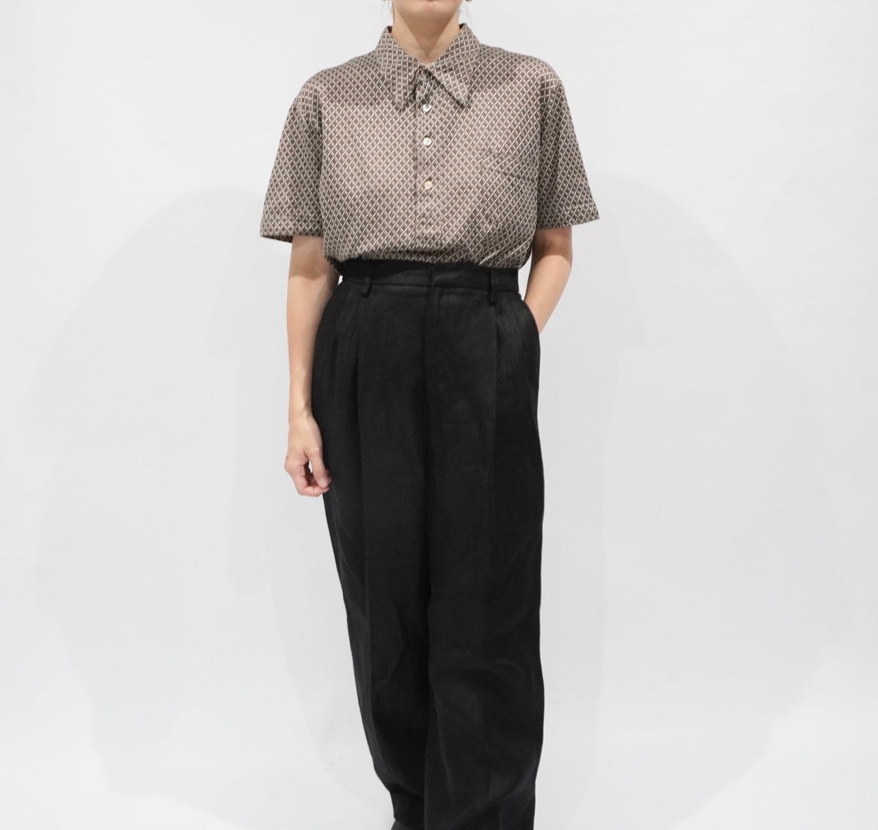 90s Pattern Top Made in Italy