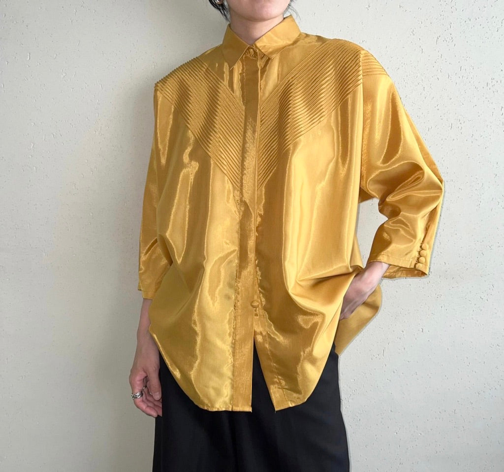 90s Silk Design Blouse