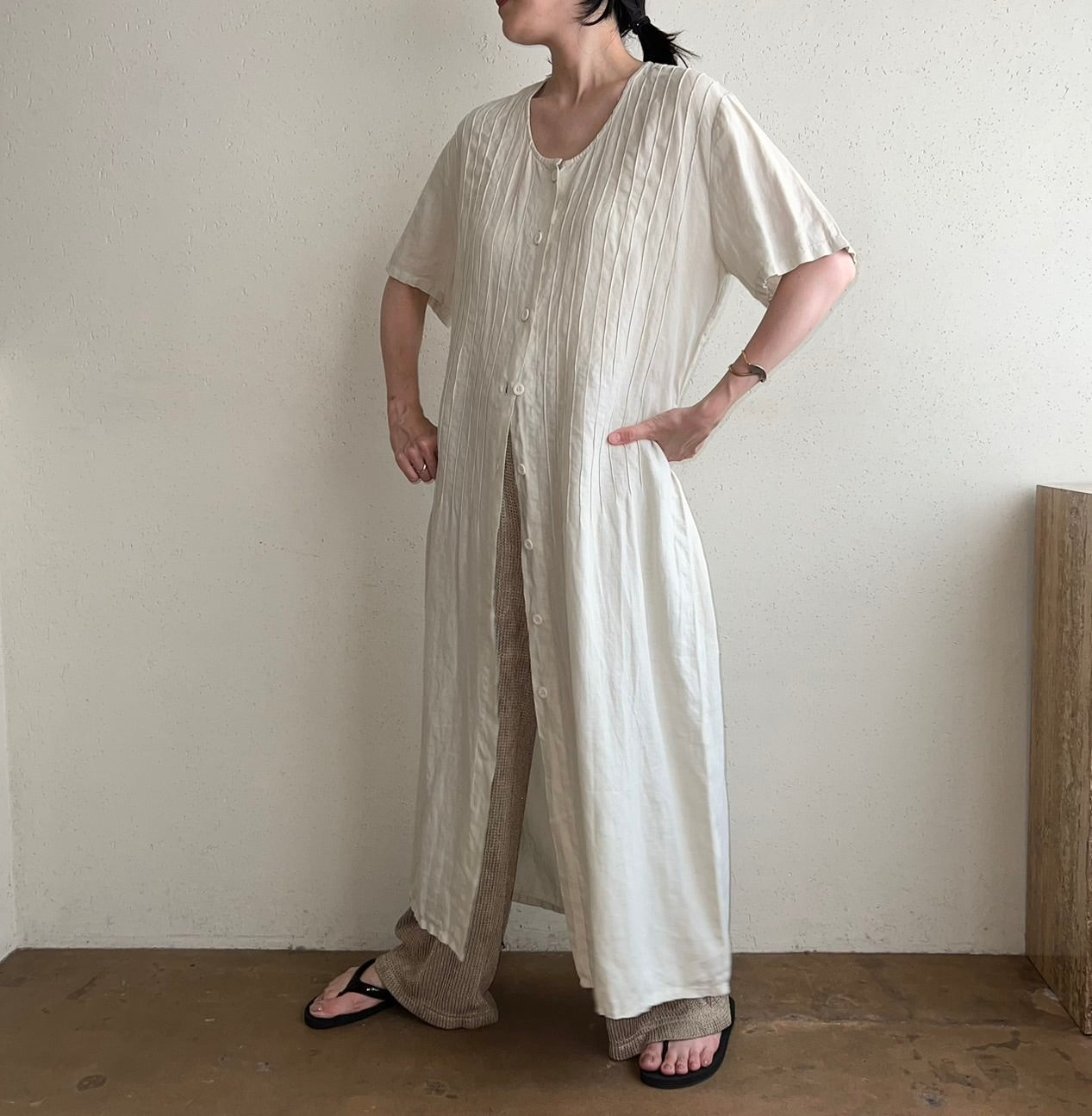 90s EURO Linen Dress