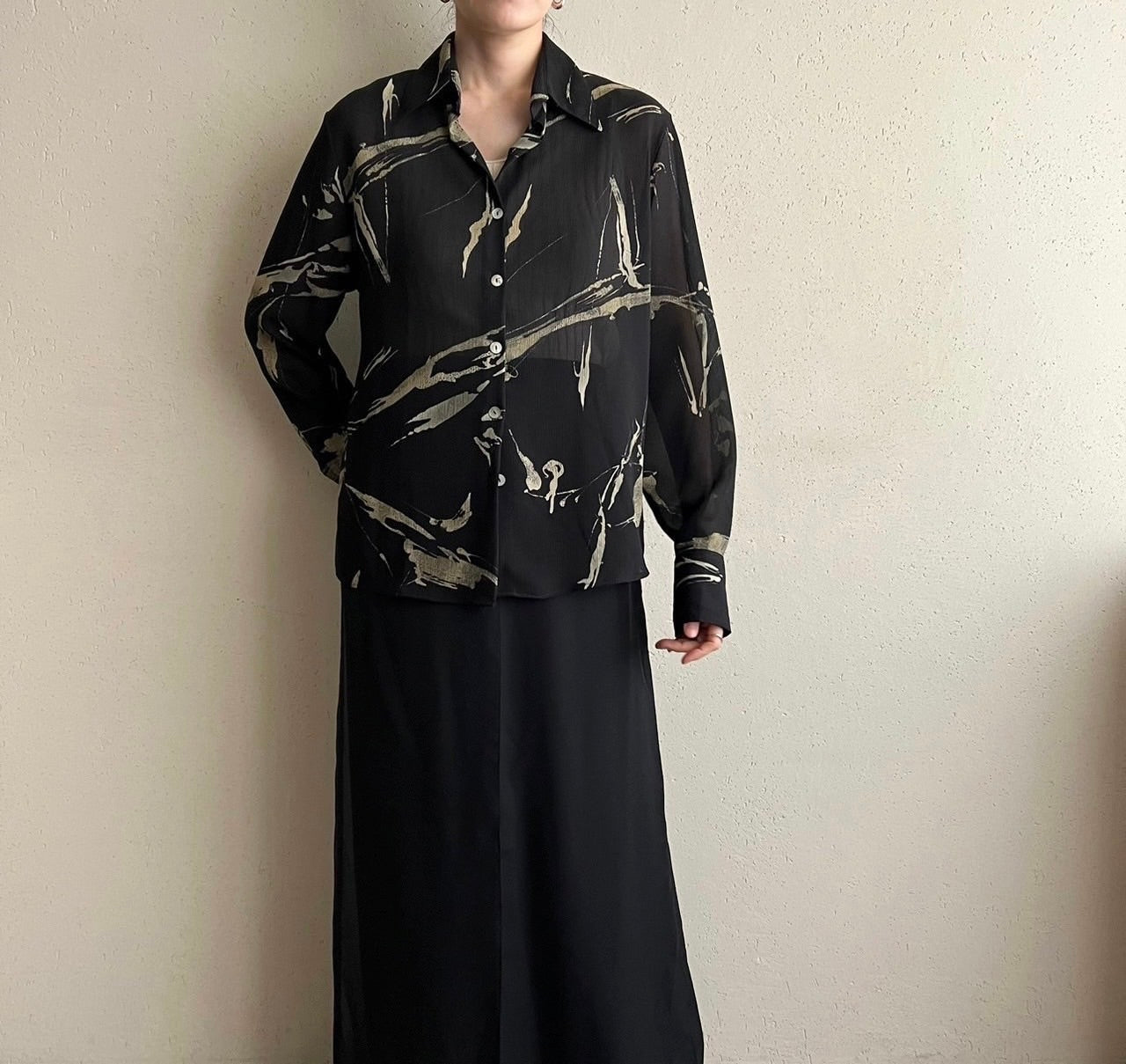 90s Sheer Shirt Made in Italy