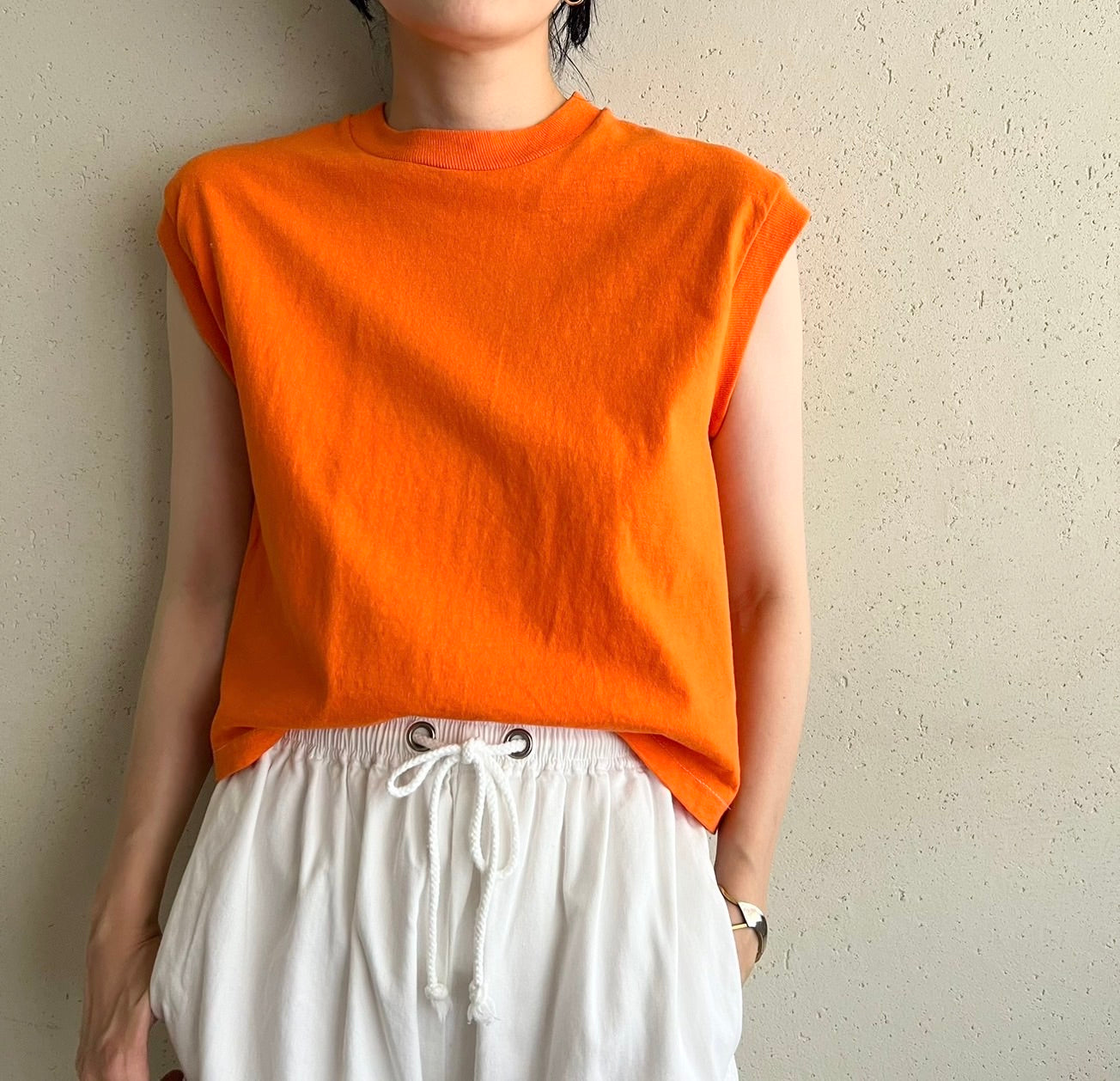 90s Sleeveless T-shirt Made in USA