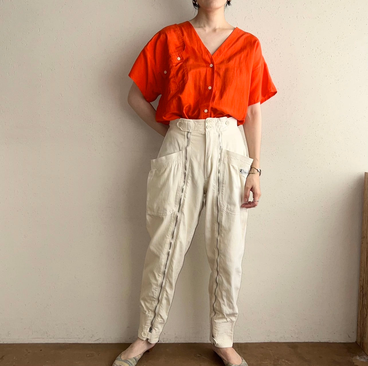 90s Silk Design Blouse