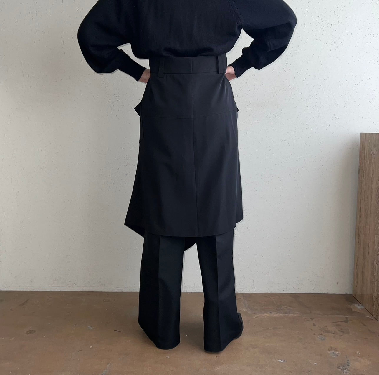 90s Zipped Design Skirt Made in France