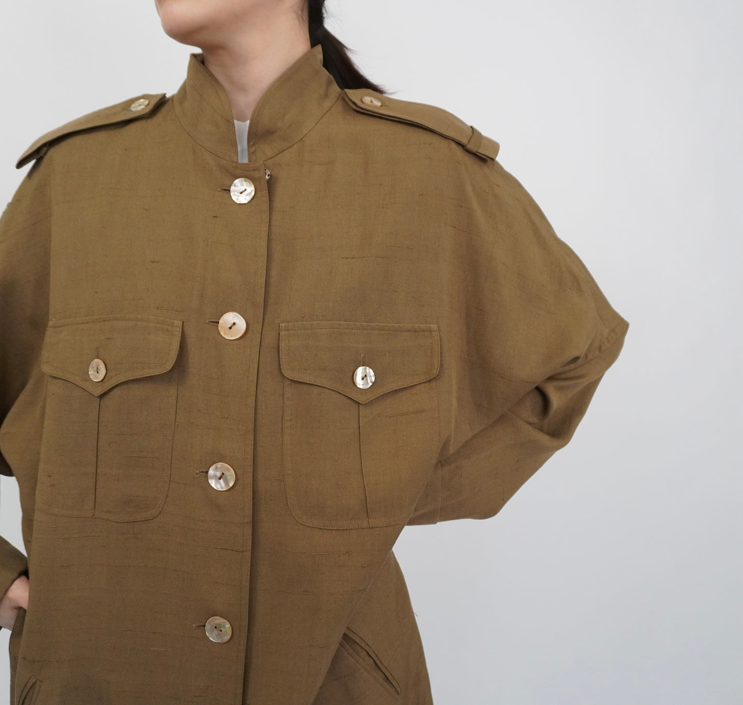 90s Design Silk Dress,Jacket
