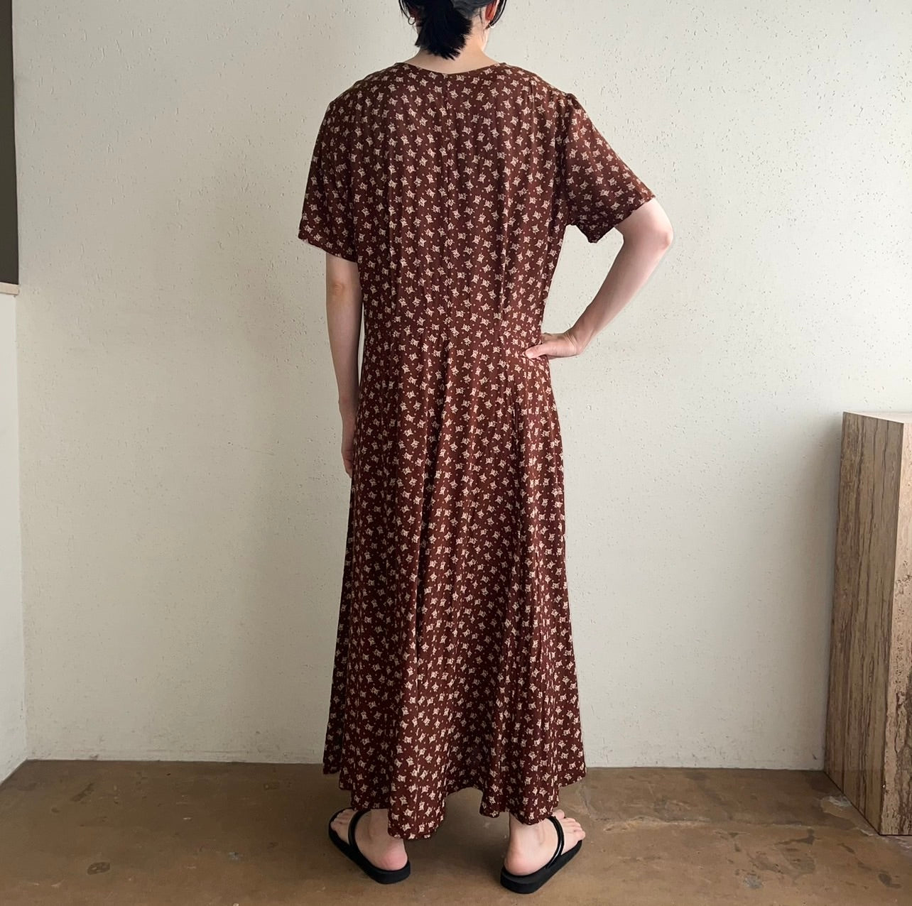 90s EURO Printed Dress