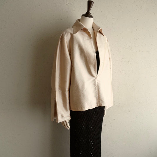 90s Silk Shirt,Pullover Jacket