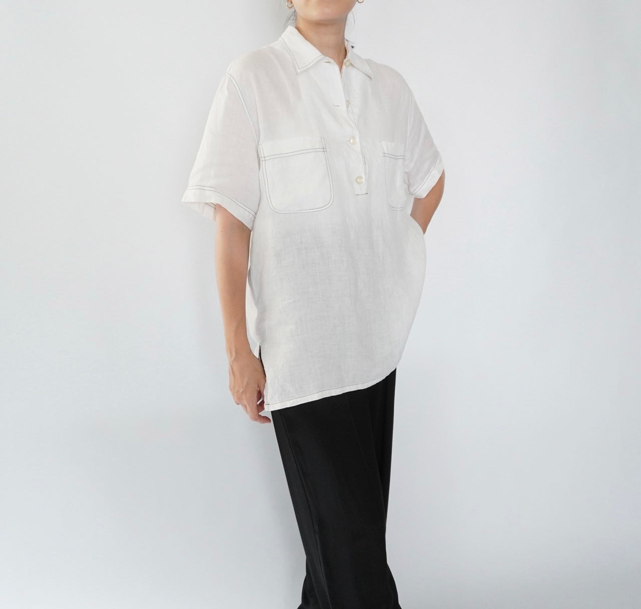 90s Linen Shirt Made in Italy