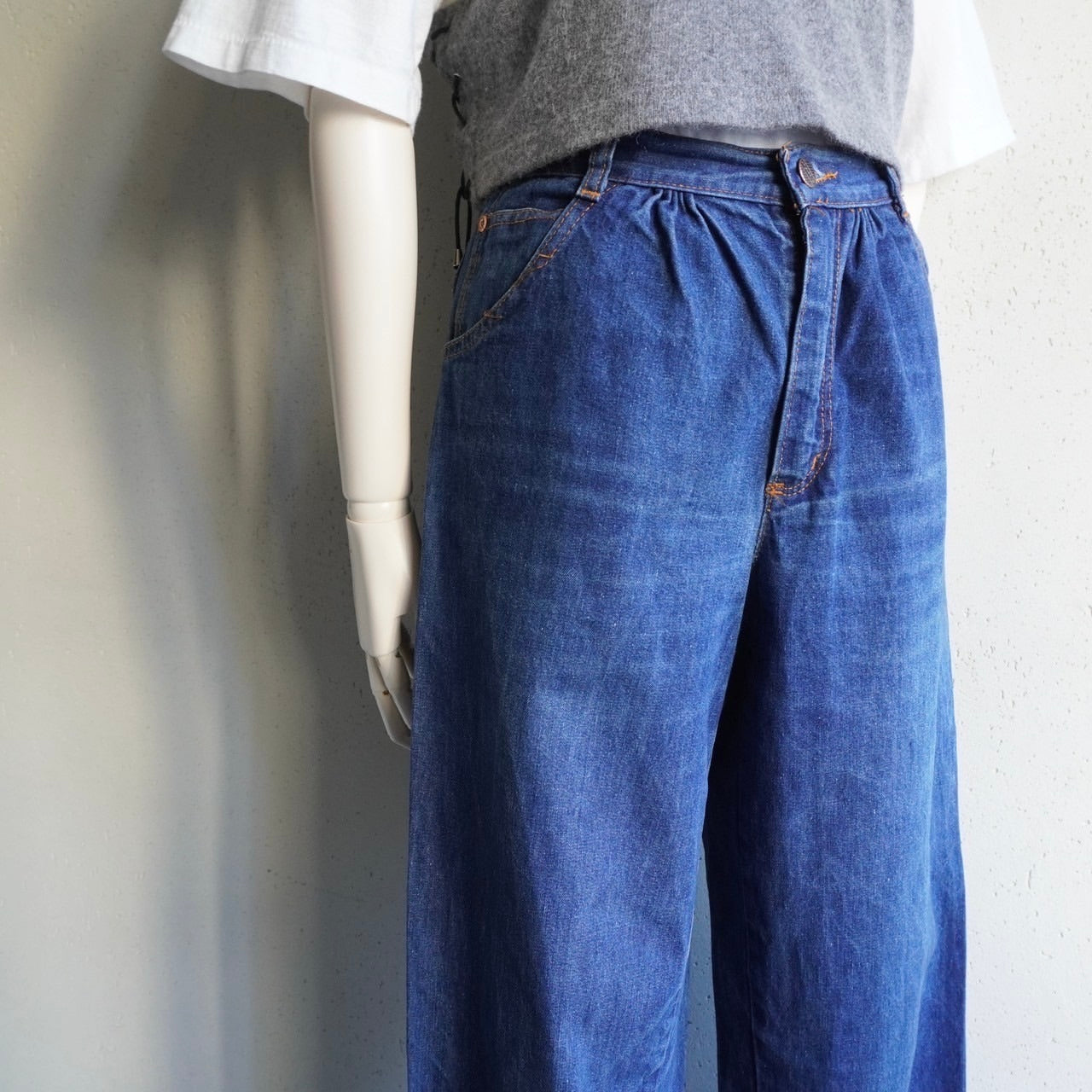 80s ”BENETTON" Wide Denim Pants