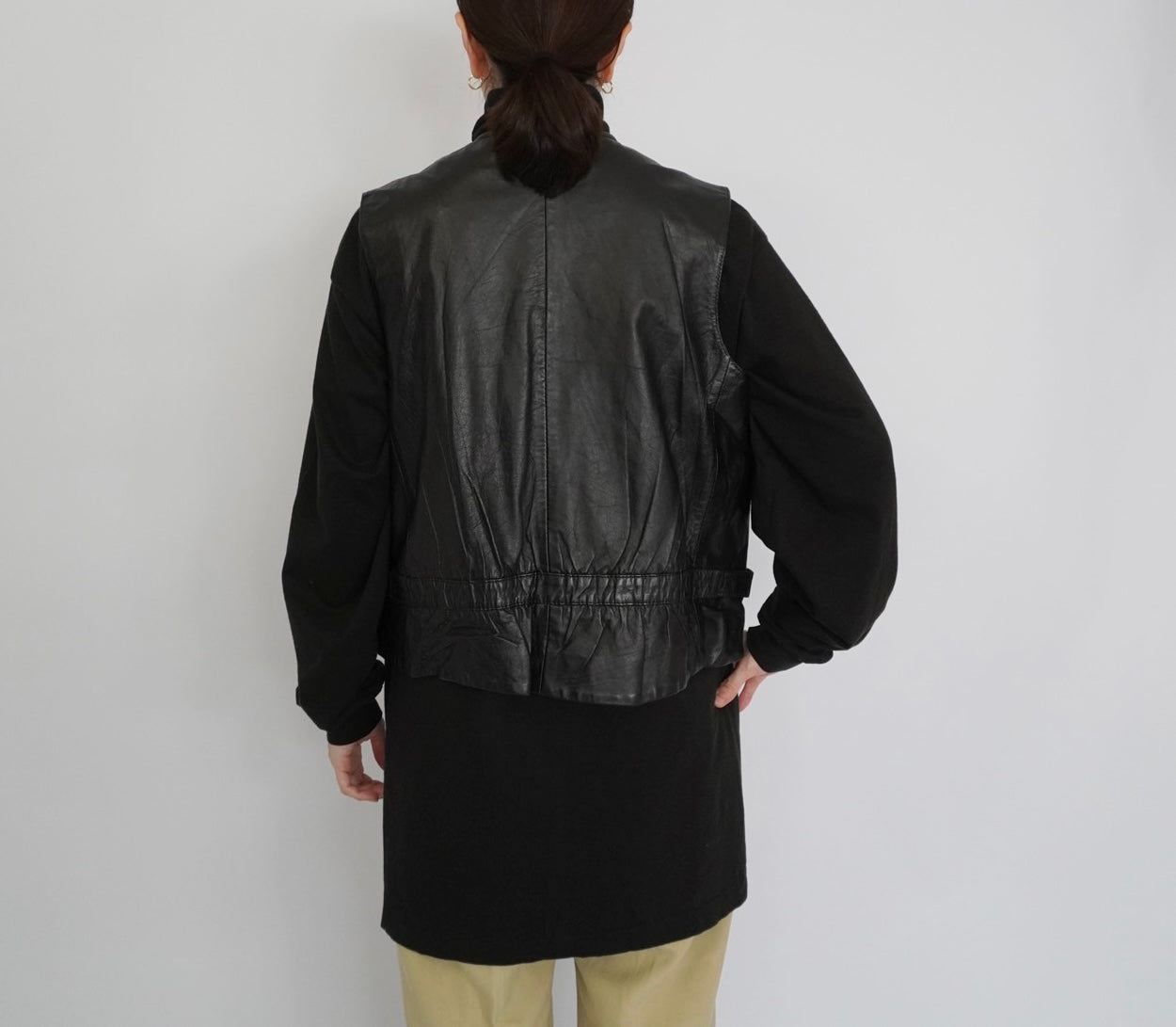 90s "harve benard" Leather Vest