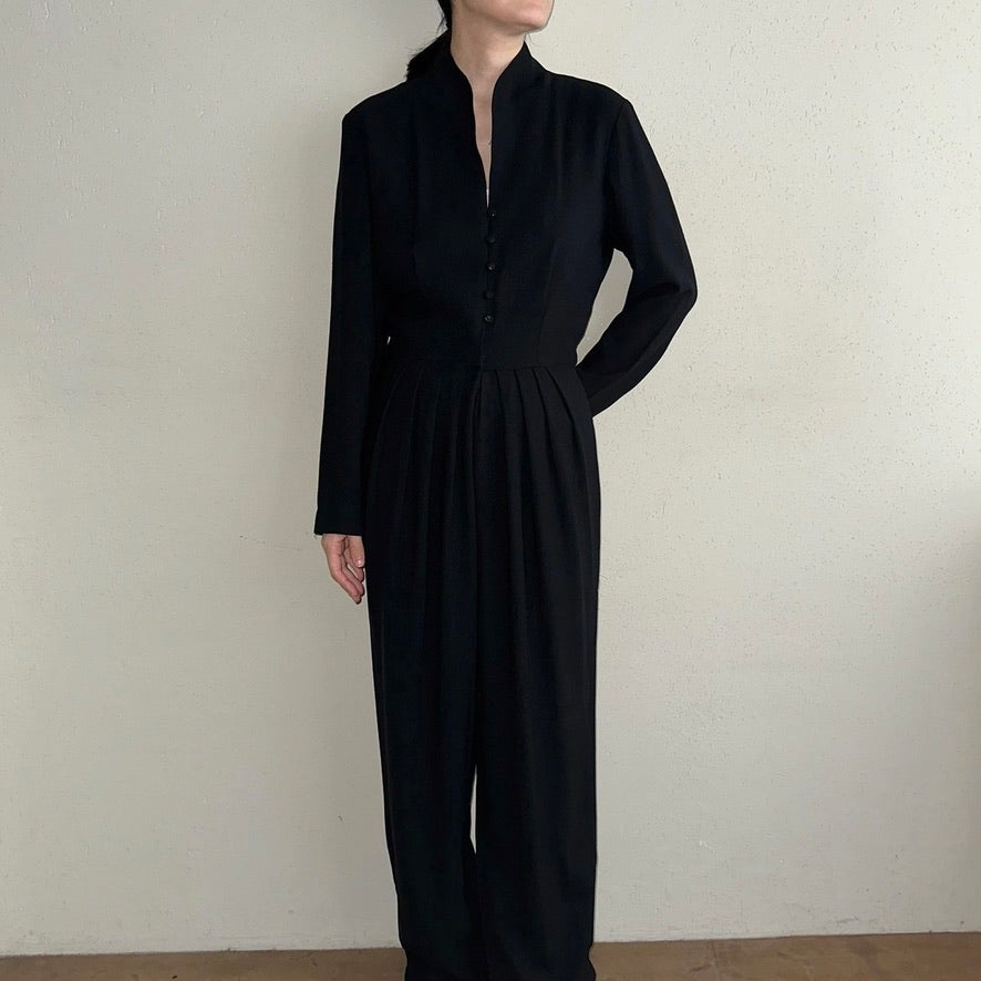 90s Black Jumpsuit