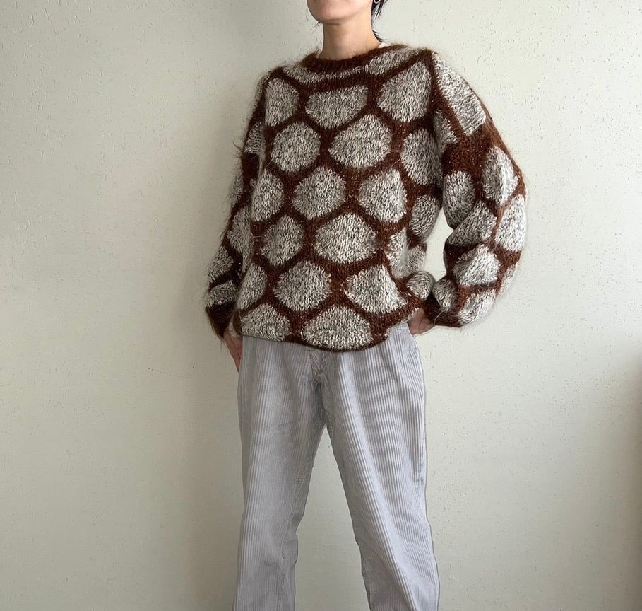 80s Pattern Knit Made in Italy
