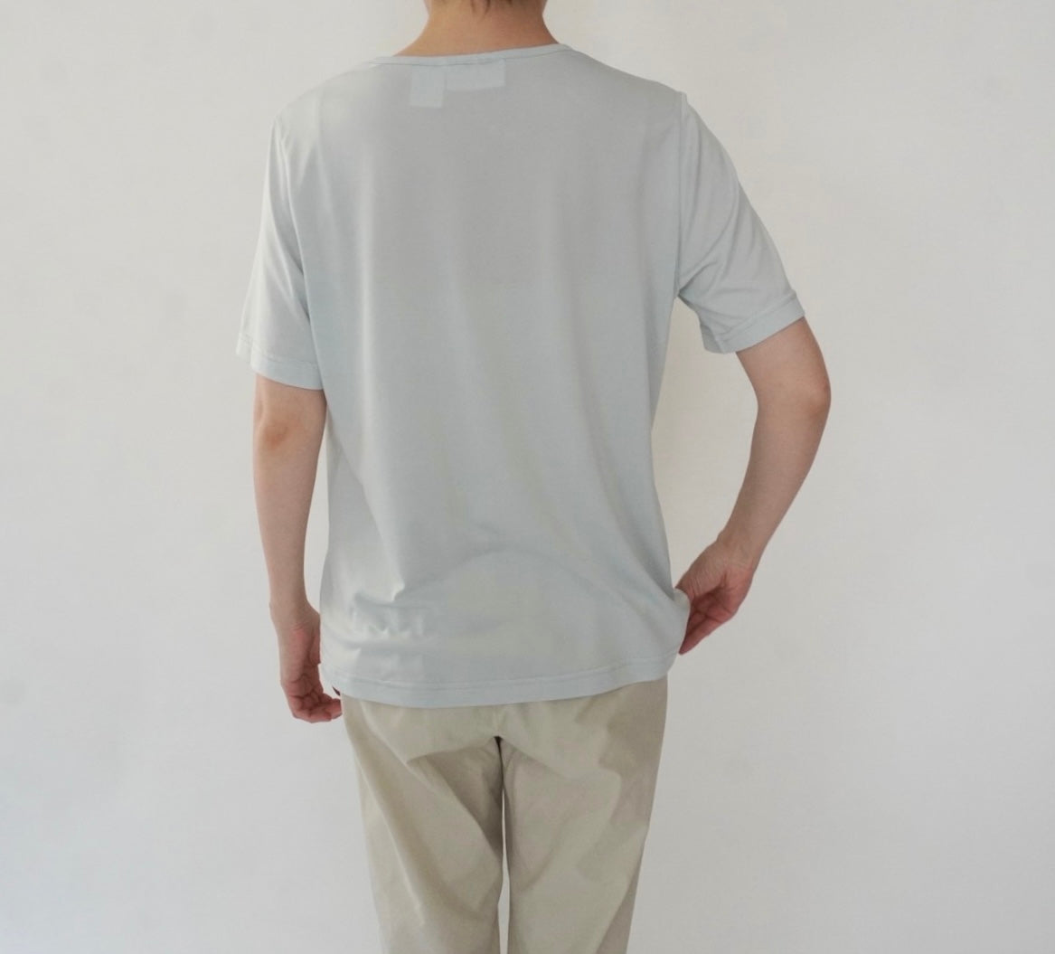 90s Light Blue Top Made in USA