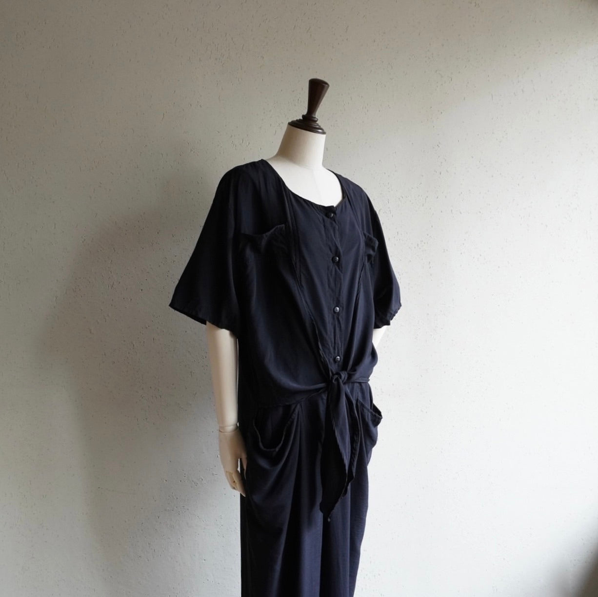 90s Black Jumpsuit Made in Italy