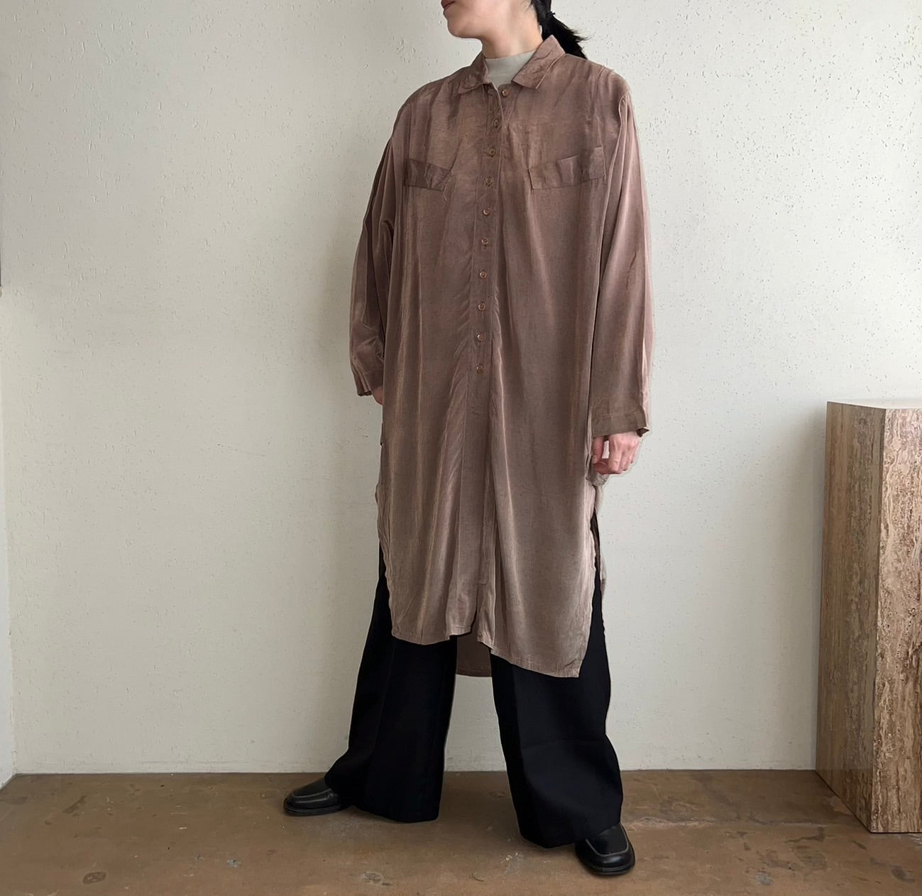 80s Designed Shirt Dress