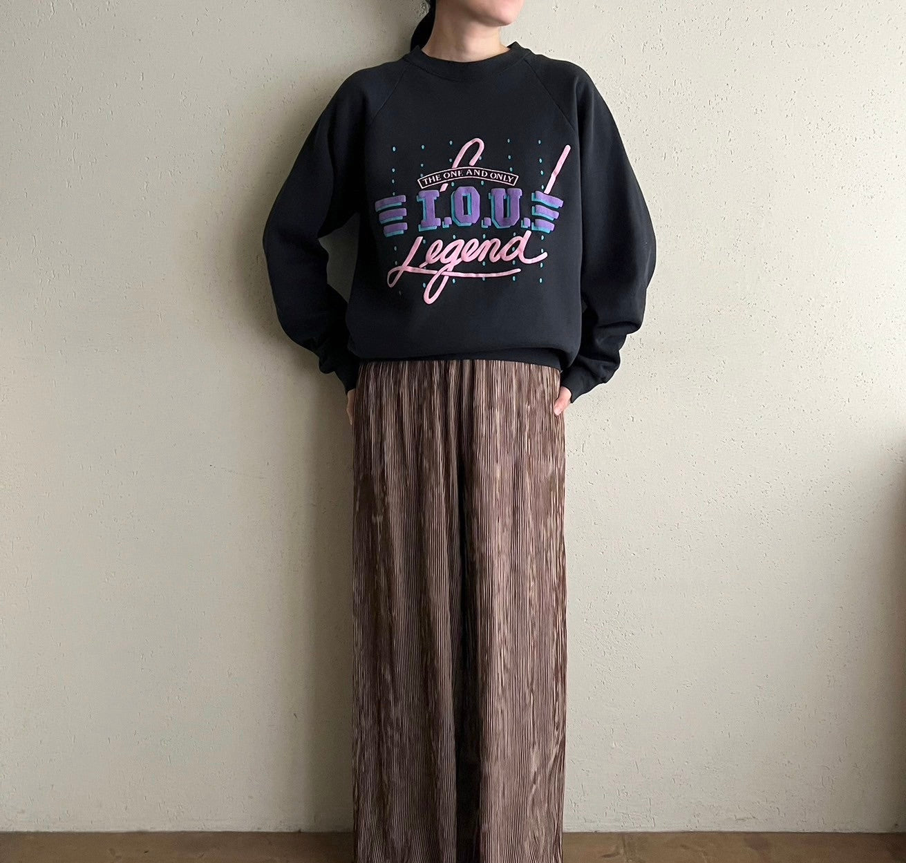 90s Printed Sweater Made in USA