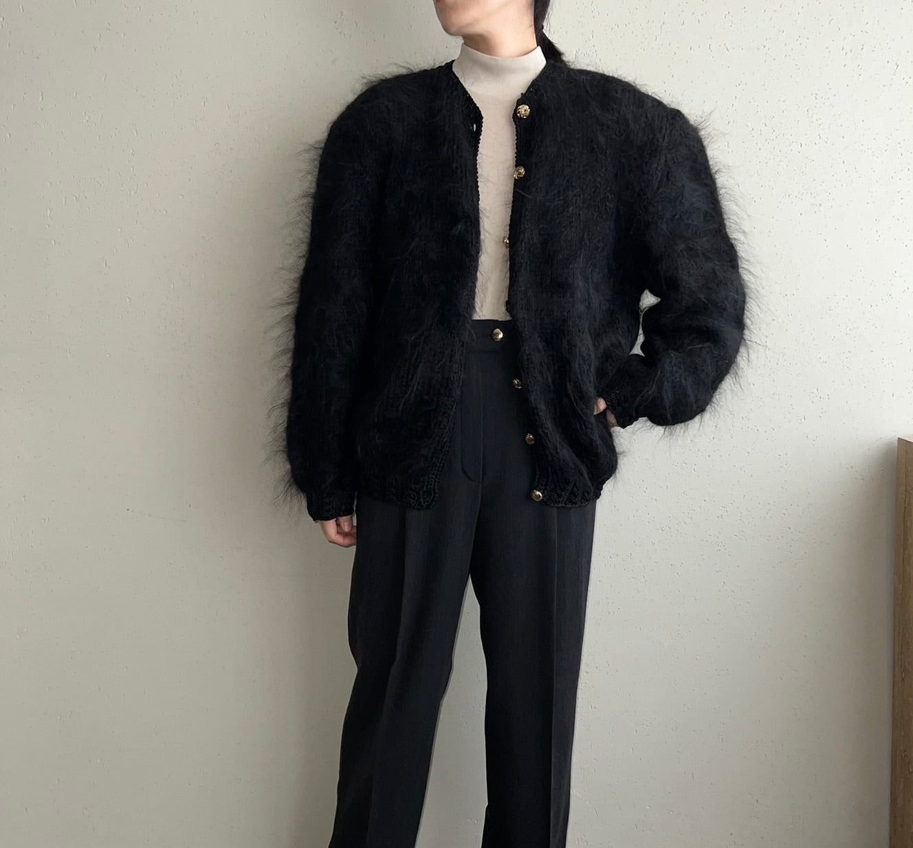 90s Mohair Knit Cardigan Made in Italy