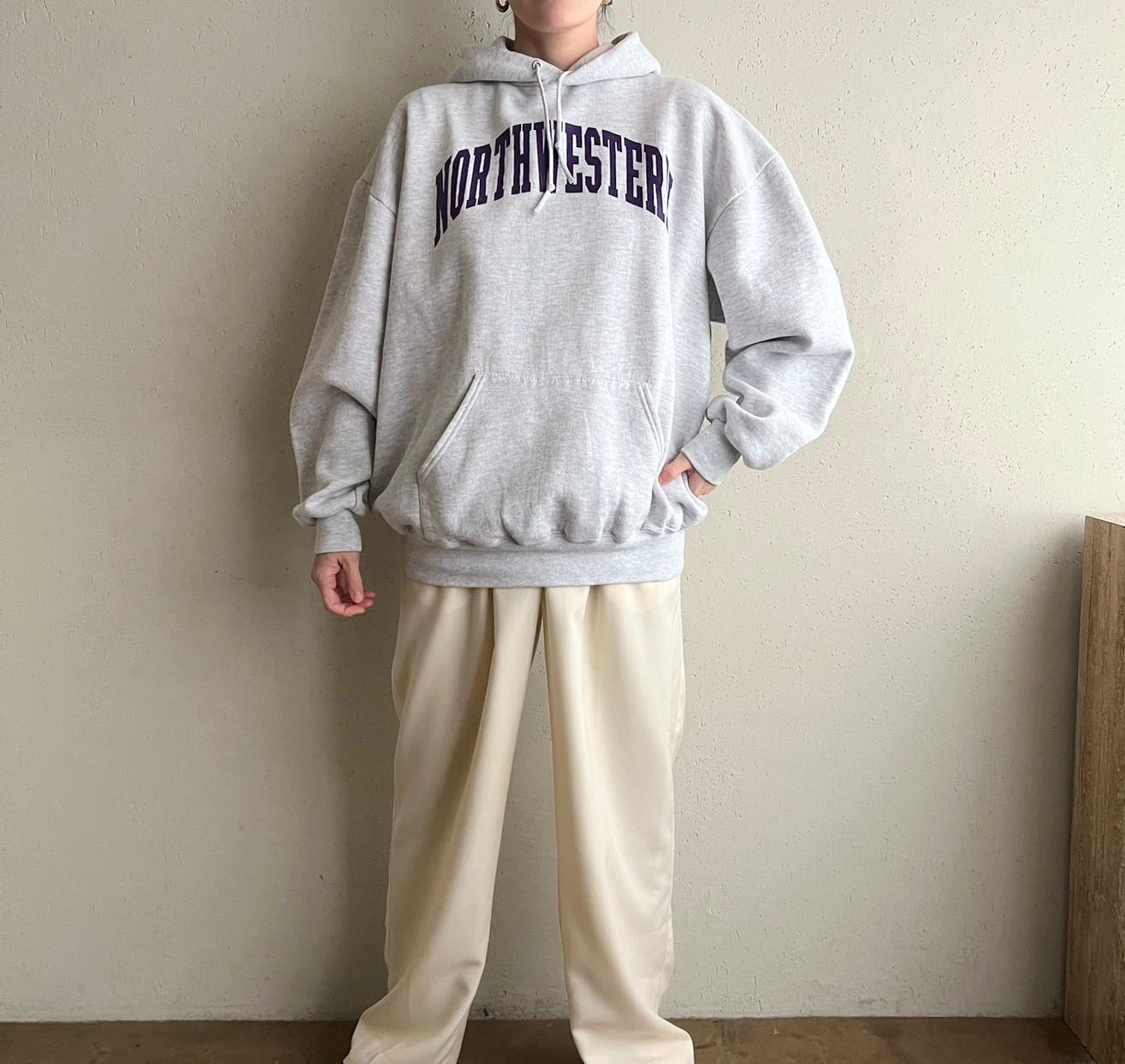 90s Hooded Sweater Made in USA