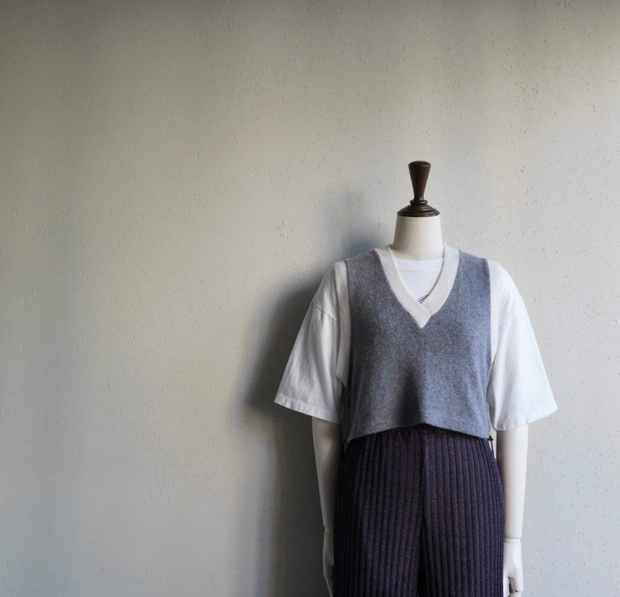 90s EURO Lace Up Knit Vest