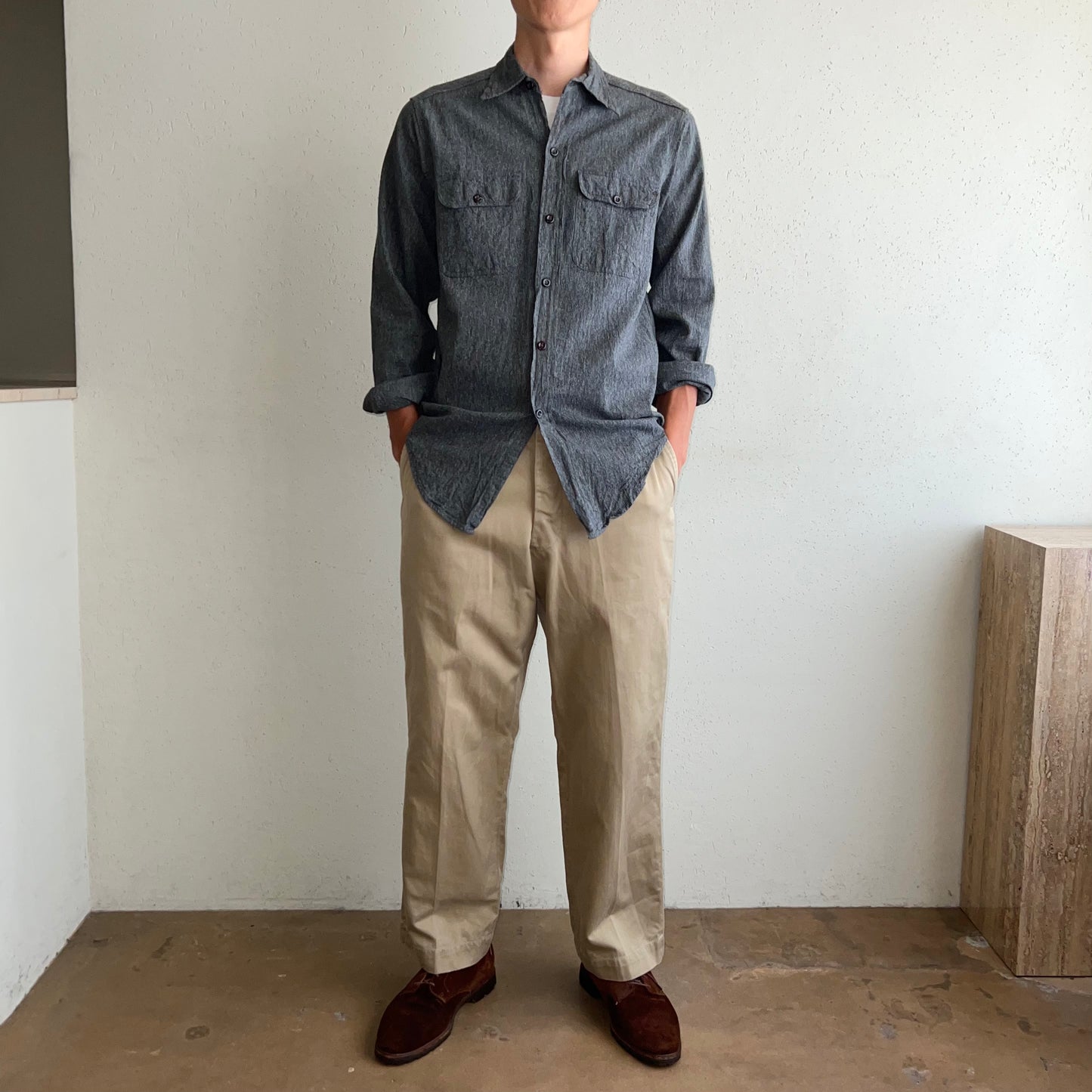60s BIG MAC Penneys Black Chambray Shirt