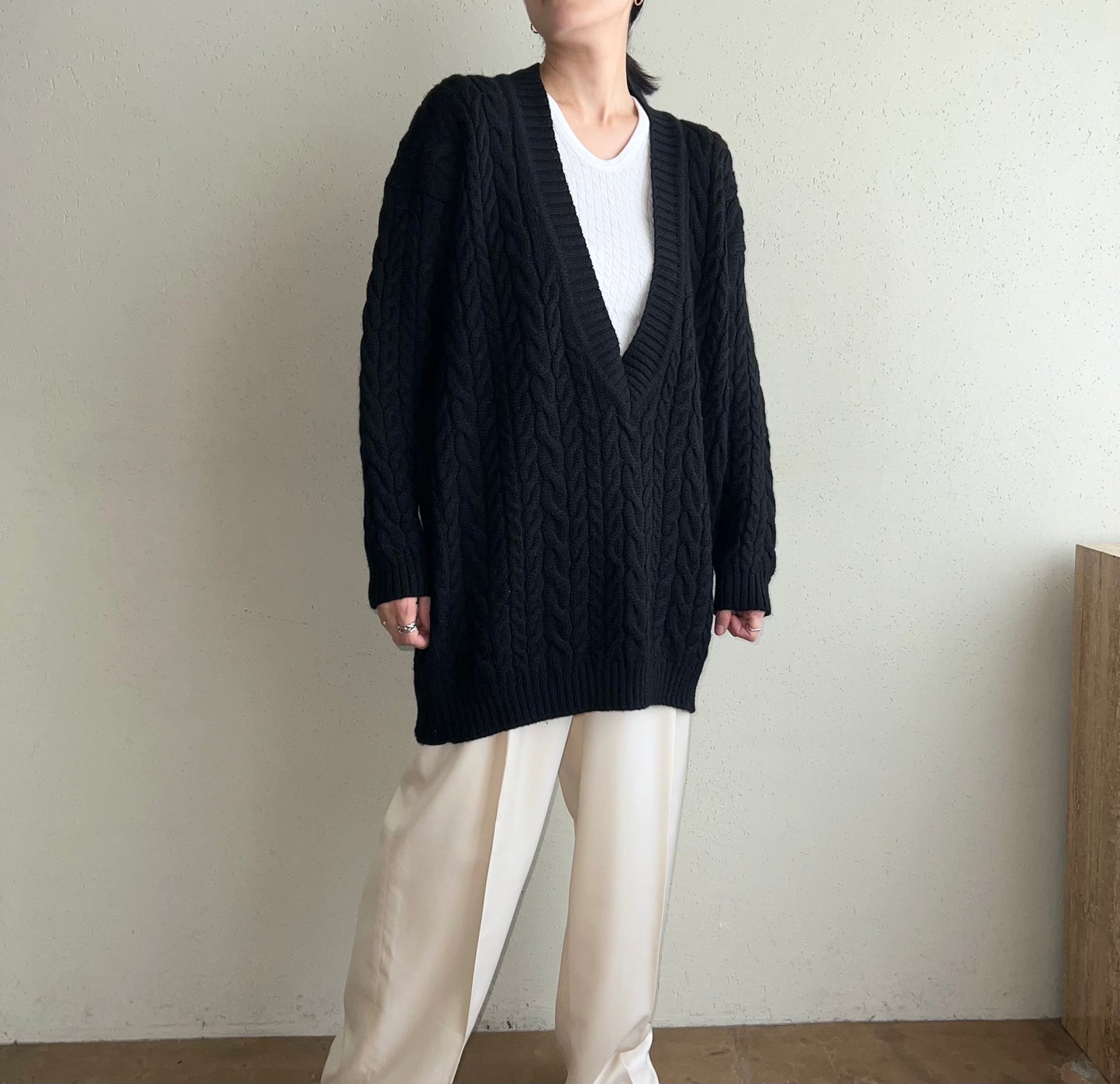 90s V-Neck Wool Knit