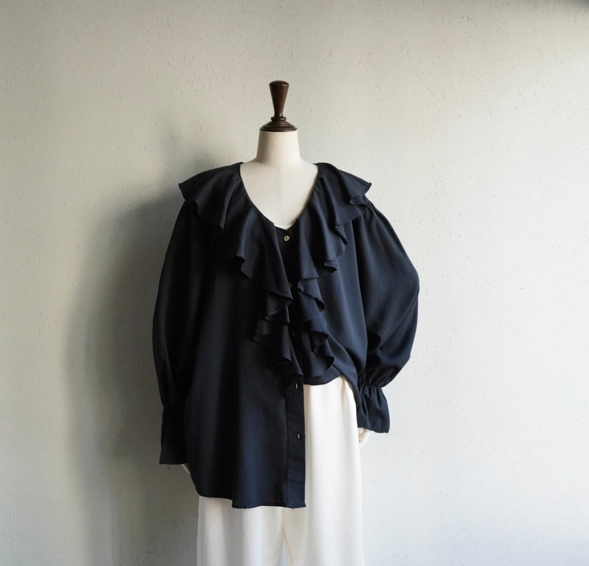 90s Ruffle Blouse Made in USA