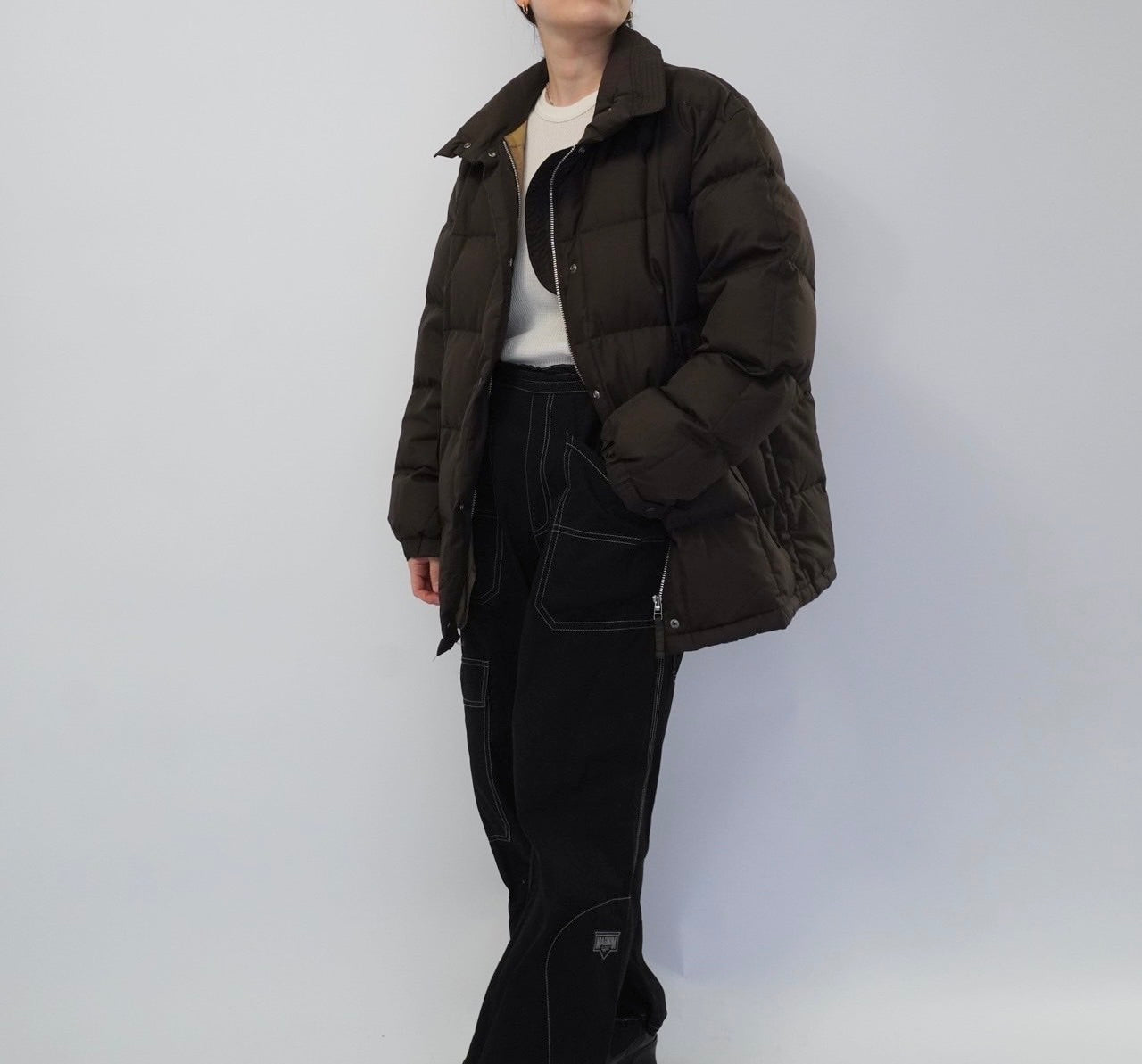 90s Brown Down Jacket