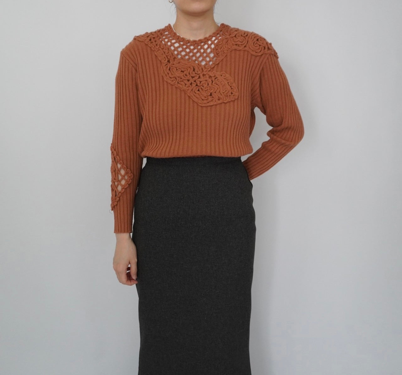 80s "Sensazioni" Ribbed Top Made in Italy